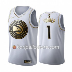 Atlanta Hawks Evan Turner 1 Nike 2019-2020 Valkoinen Golden Edition Miesten Pelipaidat Swingman 
